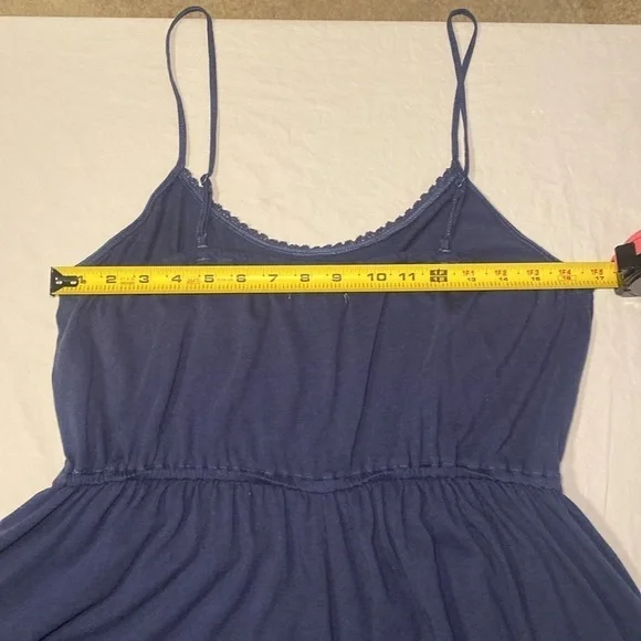 American Eagle Outfitters Women's Navy Romper with Lace Trim Size Large NWOT - Picture 7 of 10